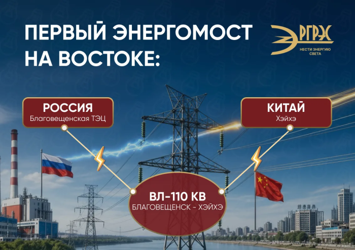 Запуск первой межгосударственной линии электропередачи между Россией и Китаем